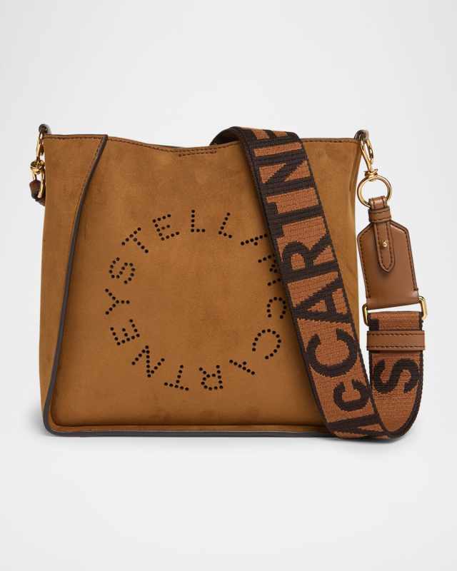 Logo Mini Vegan Suede Crossbody Bag